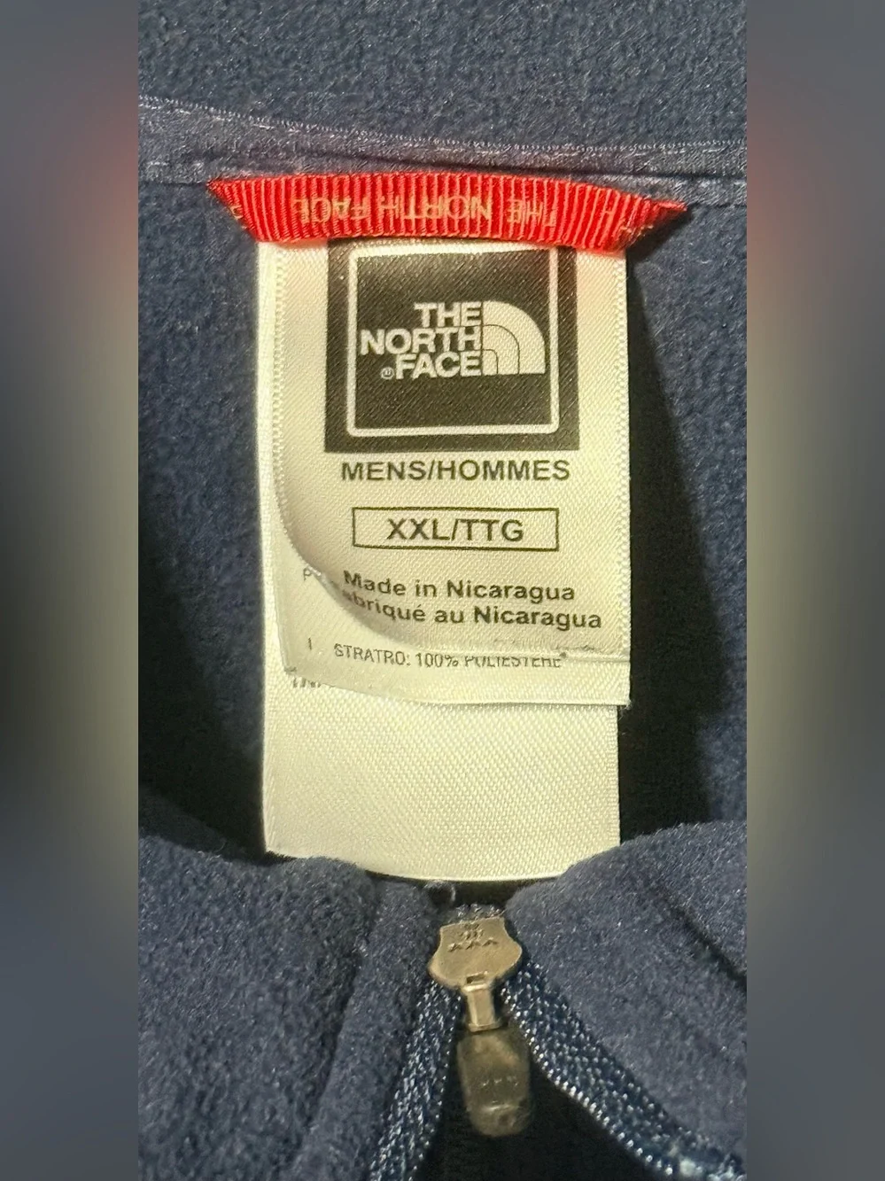 The North Face Men’s Navy Half-Zip Fleece Pullover Size-XXL
